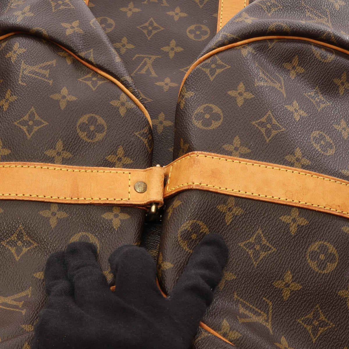 ルイ・ヴィトン キーポル バンドリエール55 2WAY ボストンバッグ ブラウン系 バッグ LOUIS VUITTON