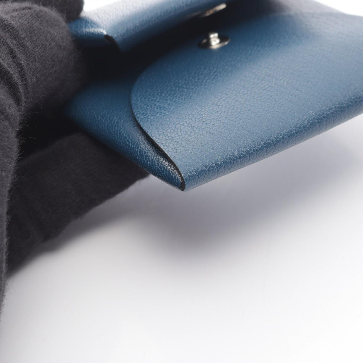 エルメス バスティア ディープブルー コインケース ブルー系 シェーブル 財布・小物 HERMES