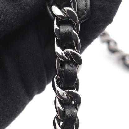 シャネル 19 ディズヌフ マトラッセ コンビ金具 2WAY ショルダーバッグ ブラック系 バッグ CHANEL