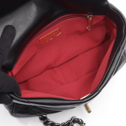 シャネル 19 ディズヌフ マトラッセ コンビ金具 2WAY ショルダーバッグ ブラック系 バッグ CHANEL