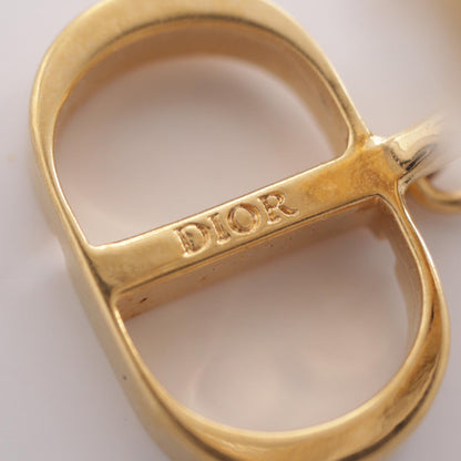 ディオール Petit CD イヤリング ゴールド系 ホワイト系 アクセサリー DIOR