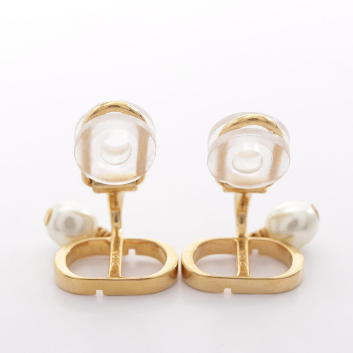 ディオール Petit CD イヤリング ゴールド系 ホワイト系 アクセサリー DIOR