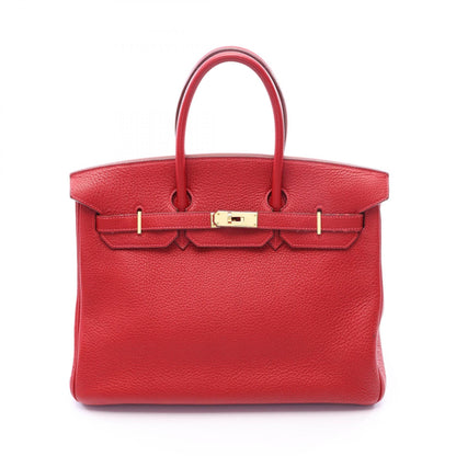 エルメス バーキン35 ルージュヴィフ ハンドバッグ レッド系 トリヨンクレマンス バッグ HERMES