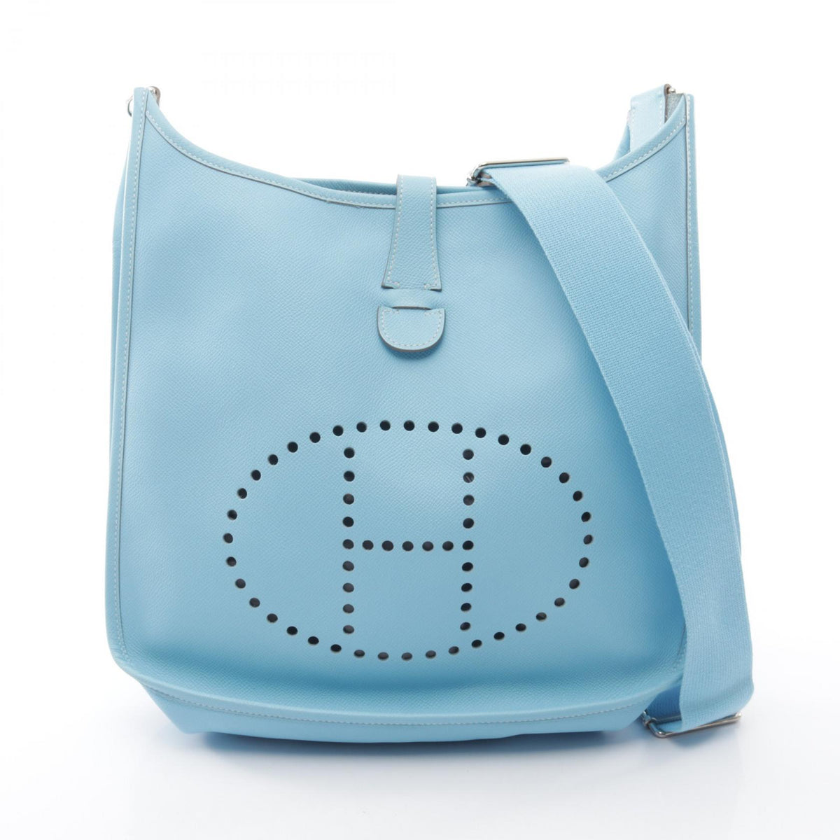エルメス エヴリン 3 トロワ GM セレステ ショルダーバッグ ブルー系 ヴォーエプソン バッグ HERMES