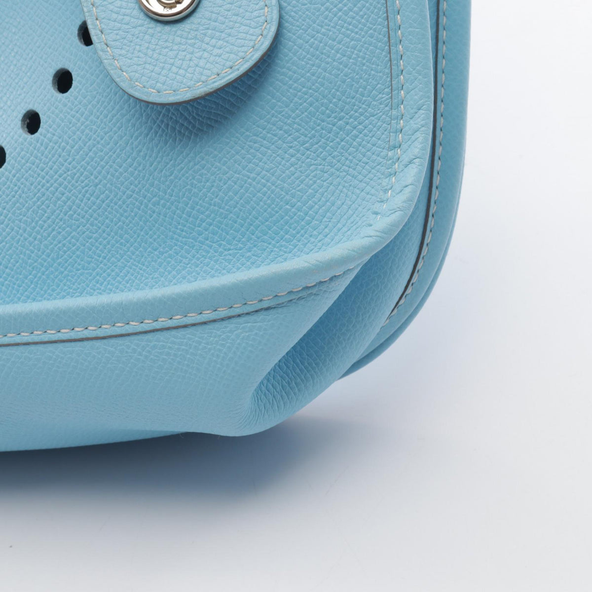 エルメス エヴリン 3 トロワ GM セレステ ショルダーバッグ ブルー系 ヴォーエプソン バッグ HERMES