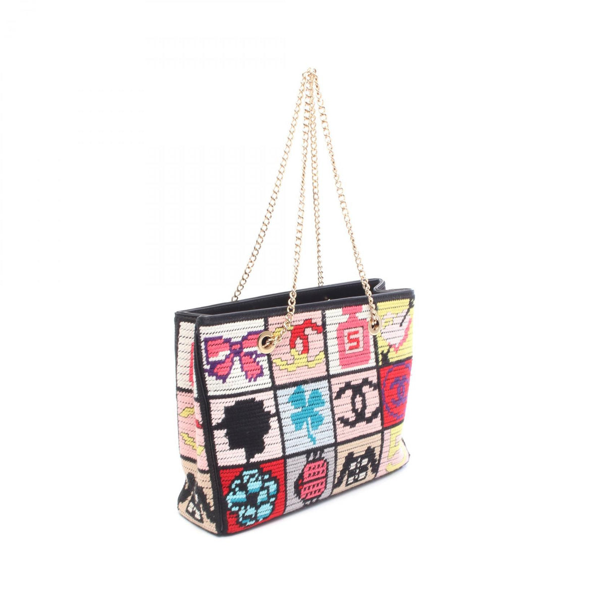シャネル アイコン ショルダーバッグ ブラック系 マルチカラー バッグ CHANEL