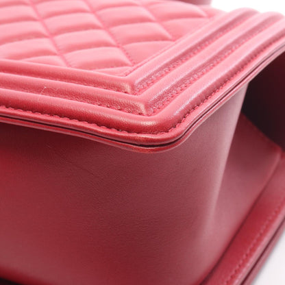 シャネル ボーイシャネル ショルダーバッグ レッド系 バッグ CHANEL