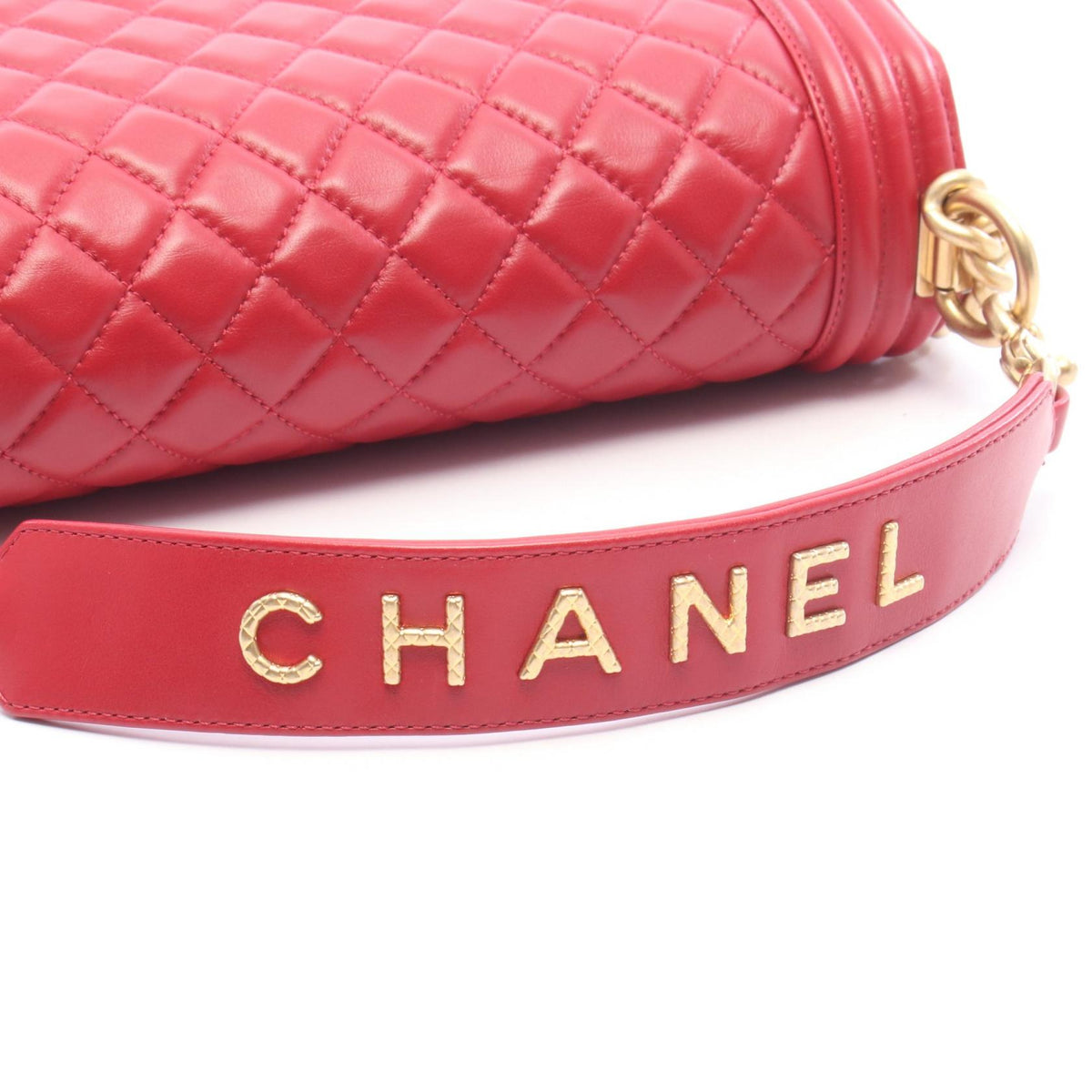 シャネル ボーイシャネル ショルダーバッグ レッド系 バッグ CHANEL