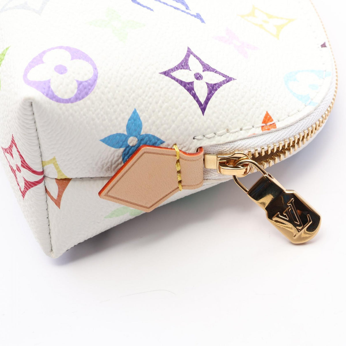ルイ・ヴィトン LV × TM ポシェット コスメティック モノグラムマルチカラー ポーチ ホワイト系 財布・小物 LOUIS VUITTON
