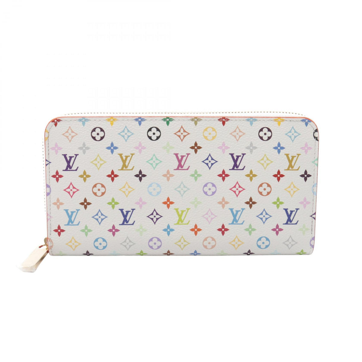 ルイ・ヴィトン LV × TM ジッピーウォレット モノグラムマルチカラー 村上隆 ラウンド長財布 ホワイト系 財布・小物 LOUIS VUITTON