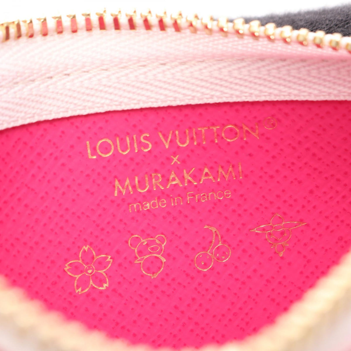 ルイ・ヴィトン LV × TM カードキーケース ポシェット クレ モノグラムマルチカラー キーリング付き コインケース ホワイト系 財布・小物 LOUIS VUITTON