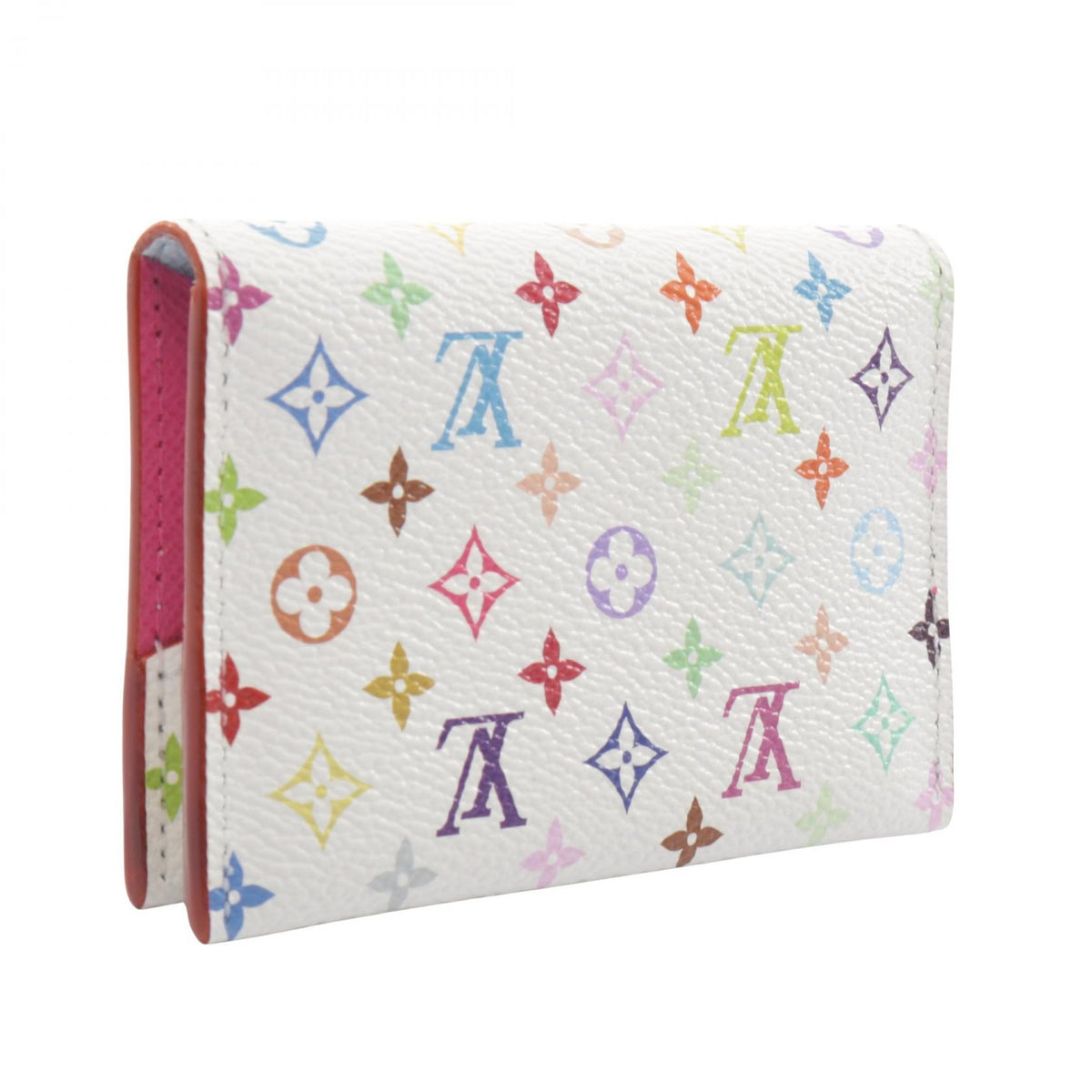 ルイ・ヴィトン LV × TM ポルト カルト スリム モノグラムマルチカラー 村上隆 カードケース ホワイト系 財布・小物 LOUIS VUITTON