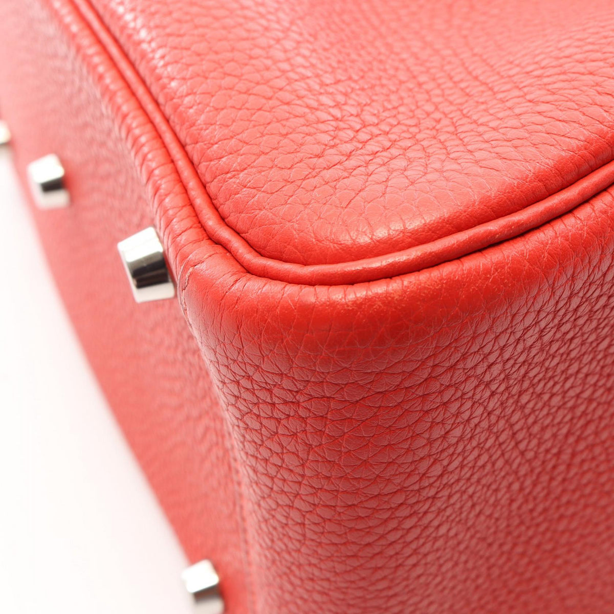 エルメス リンディ26 ルージュトマト ショルダーバッグ レッド系 トリヨンクレマンス バッグ HERMES