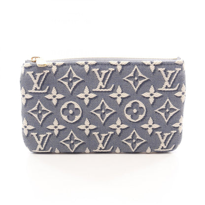 ルイ・ヴィトン ポシェット クレS モノグラムジャガード キーリング付き ポーチ ブルー系 財布・小物 LOUIS VUITTON