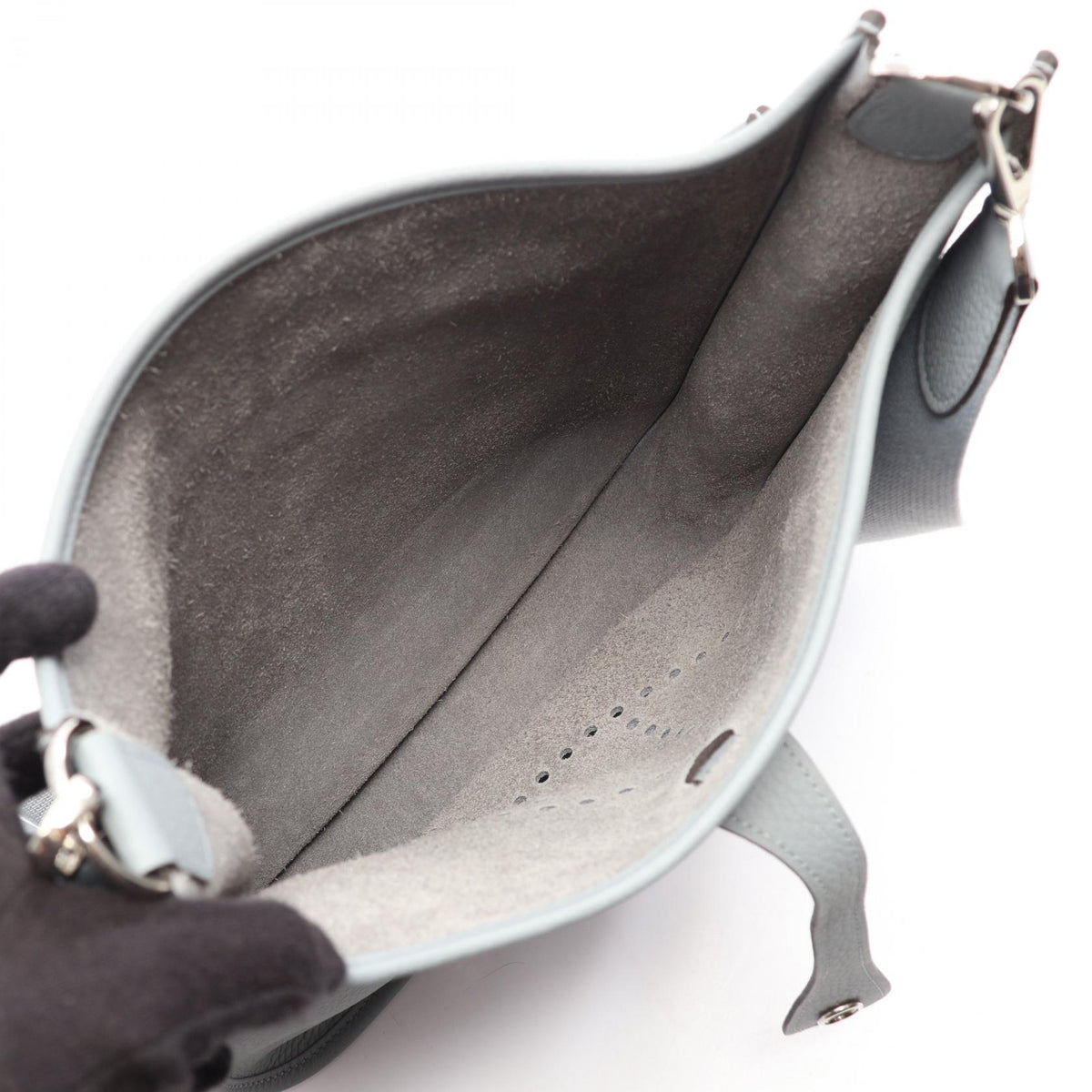 エルメス エヴリン 3 トロワ PM グリパンタン ショルダーバッグ グレー系 トリヨンクレマンス バッグ HERMES