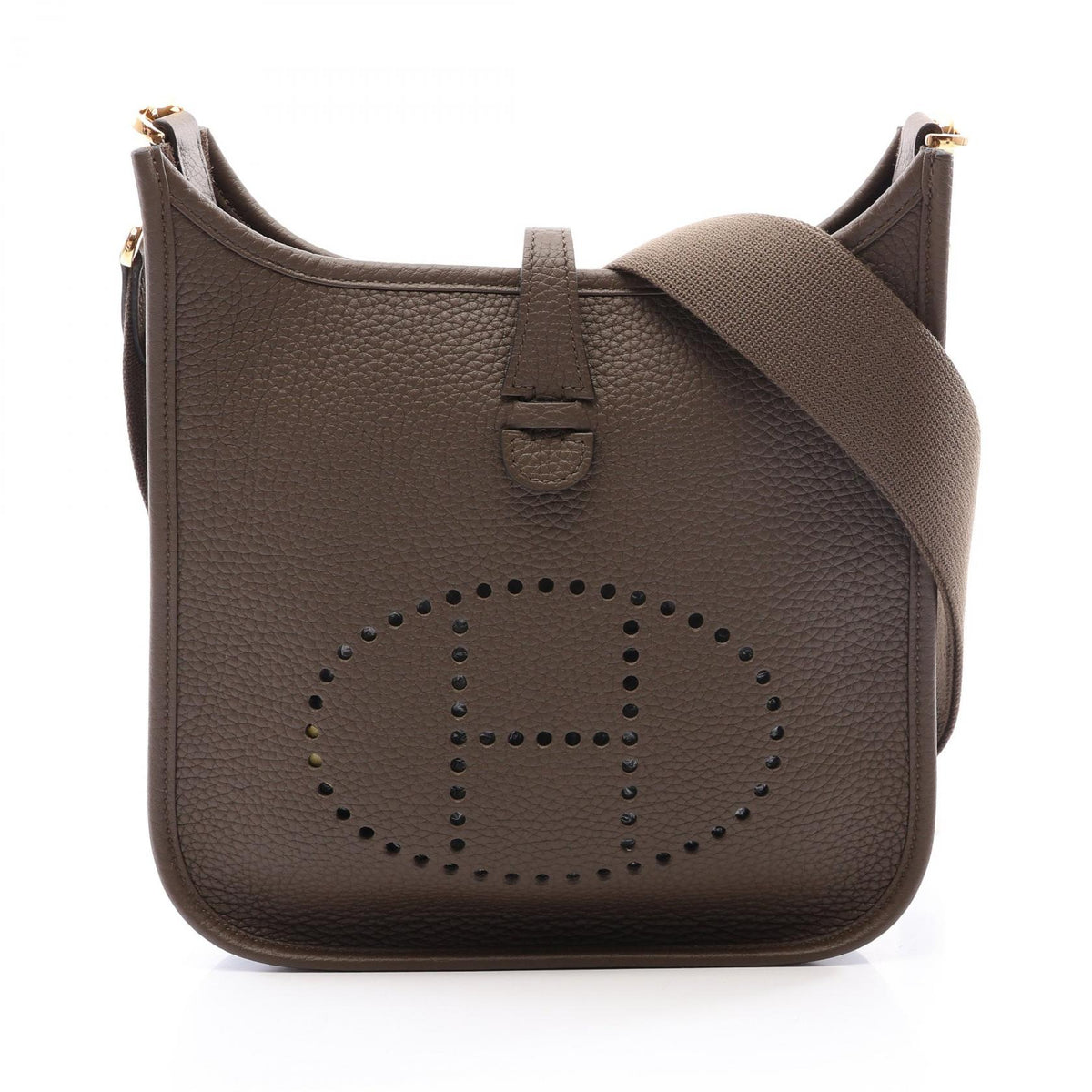 エルメス エヴリン23 ヴェールロデン ショルダーバッグ ブラウン系 トリヨンクレマンス バッグ HERMES
