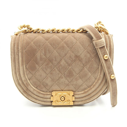 シャネル ボーイシャネル スモール ショルダーバッグ カーキ系 バッグ CHANEL