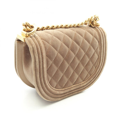 シャネル ボーイシャネル スモール ショルダーバッグ カーキ系 バッグ CHANEL