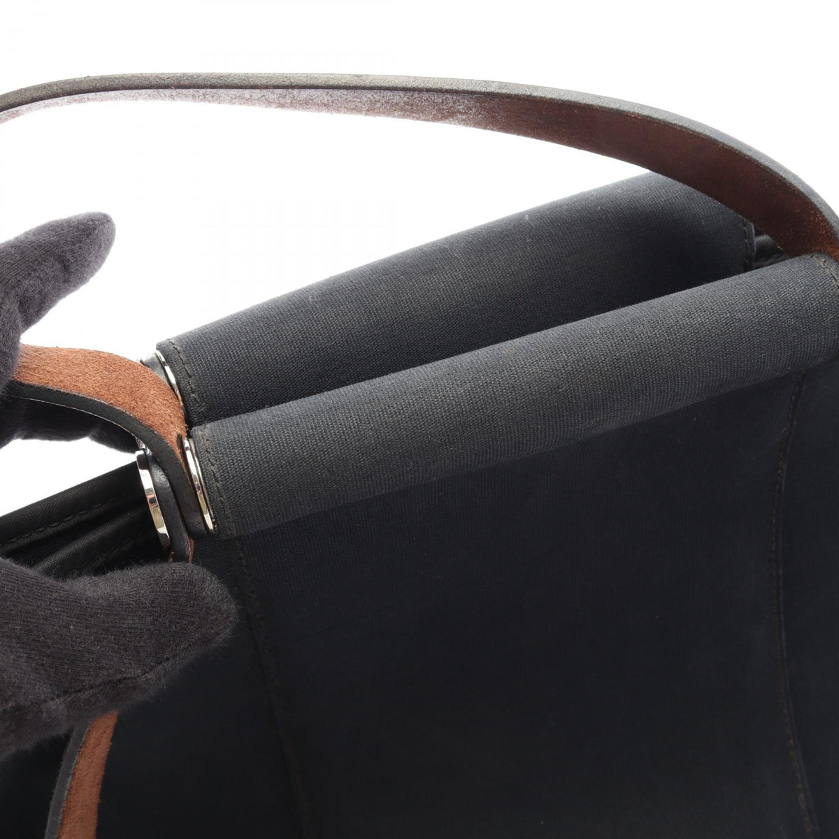 エルメス カバック エランPM 2WAY トートバッグ ブラック系 トワルオフィシエ バッグ HERMES