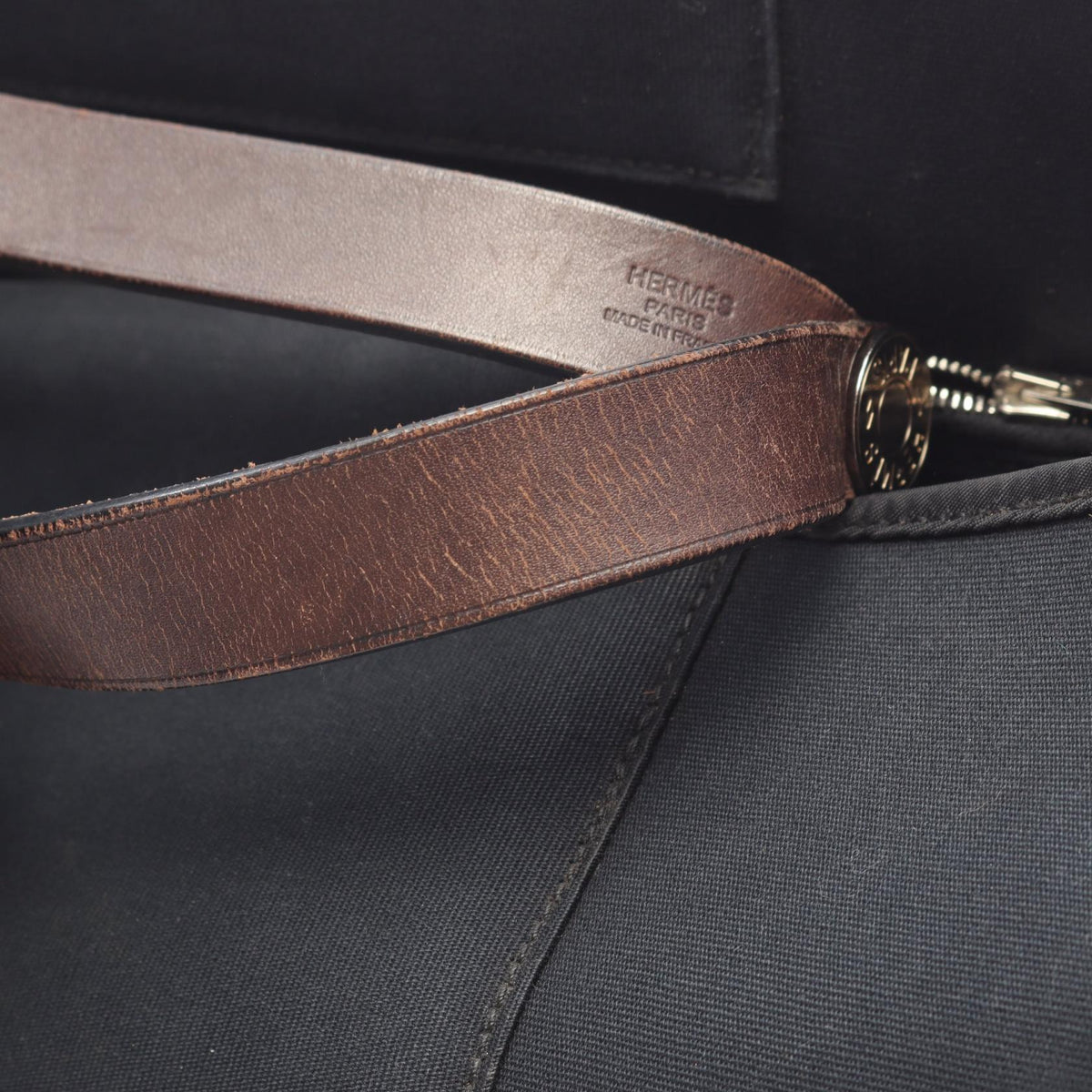 エルメス カバック エランPM 2WAY トートバッグ ブラック系 トワルオフィシエ バッグ HERMES
