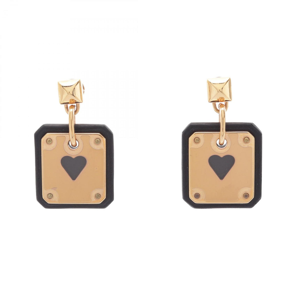 エルメス アスドゥクール ピアス ブラック系 ゴールド系 アクセサリー HERMES