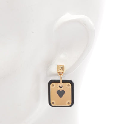エルメス アスドゥクール ピアス ブラック系 ゴールド系 アクセサリー HERMES