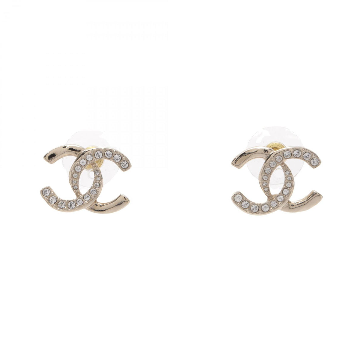 シャネル ココマーク ピアス ゴールド系 クリア系 アクセサリー CHANEL
