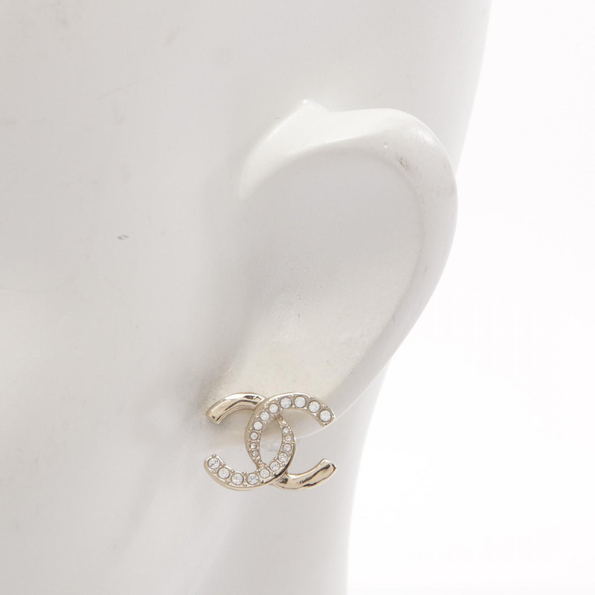 シャネル ココマーク ピアス ゴールド系 クリア系 アクセサリー CHANEL
