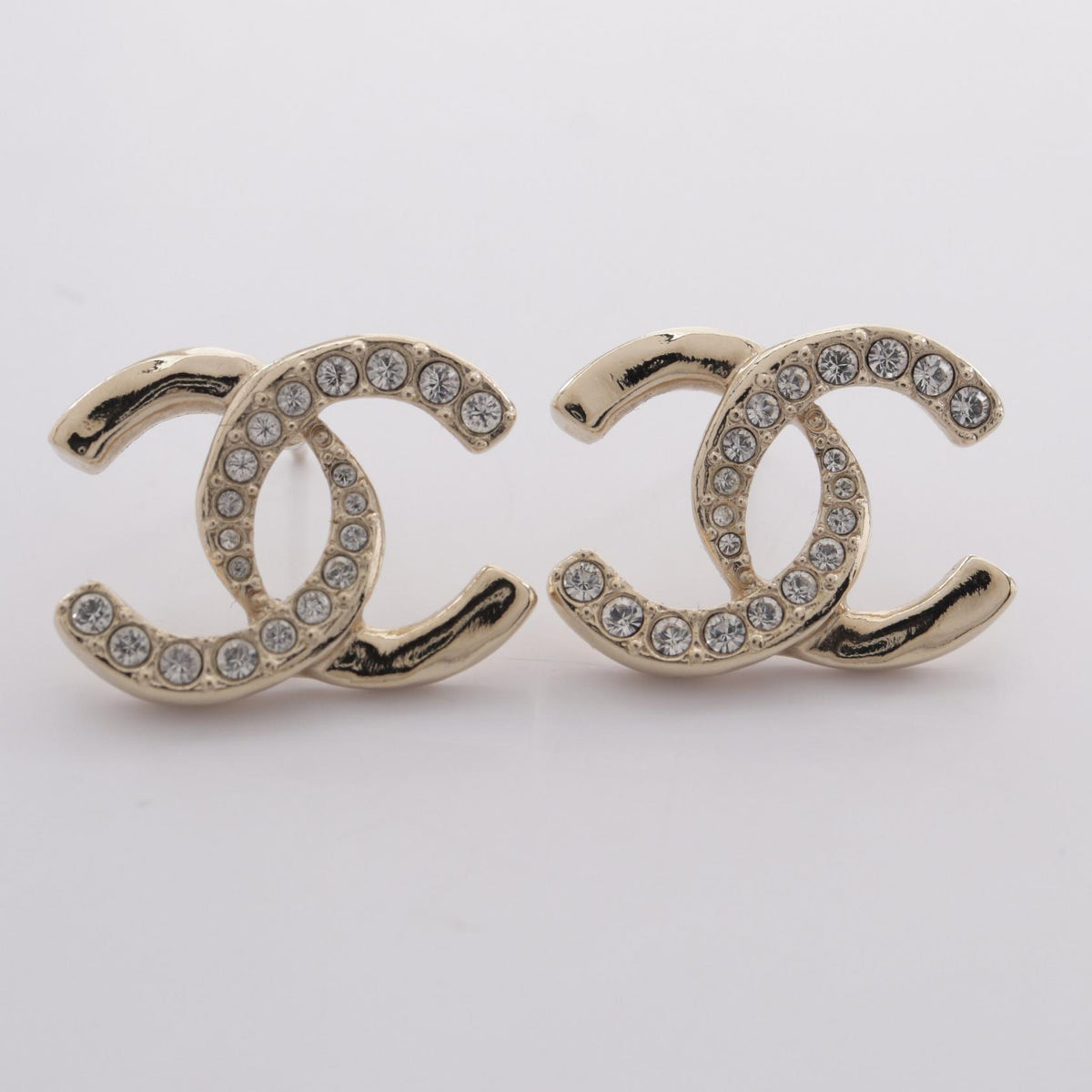 シャネル ココマーク ピアス ゴールド系 クリア系 アクセサリー CHANEL