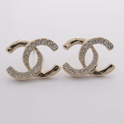 シャネル ココマーク ピアス ゴールド系 クリア系 アクセサリー CHANEL