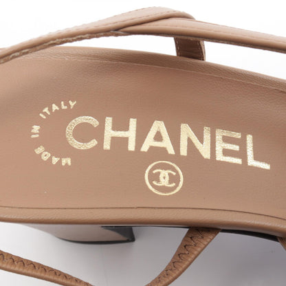 シャネル ココマーク スリングバック パンプス ブラウン系 ブラック系 シューズ CHANEL