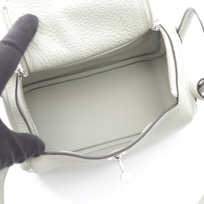 エルメス リンディ ミニ グリネヴェ ショルダーバッグ グレー系 トリヨンクレマンス バッグ HERMES