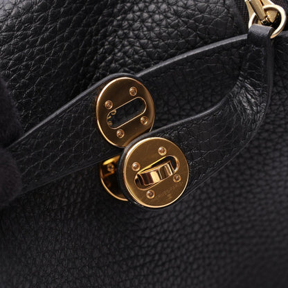 エルメス リンディ ミニ ショルダーバッグ ブラック系 トリヨンクレマンス バッグ HERMES