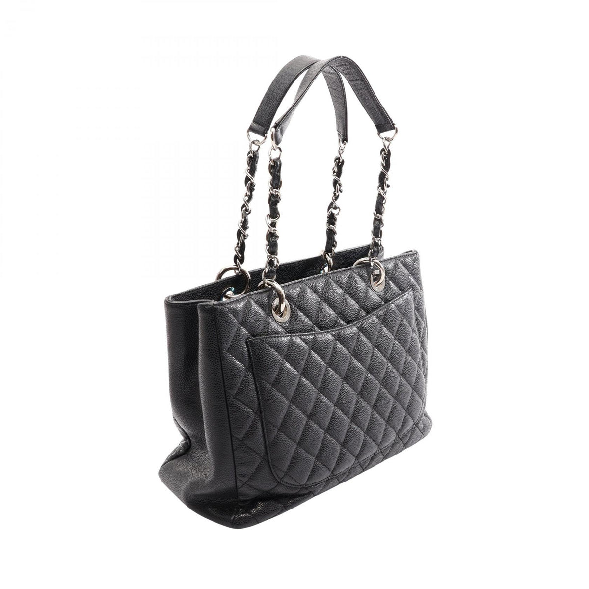 シャネル マトラッセ グランドショッピング GST トートバッグ ブラック系 バッグ CHANEL