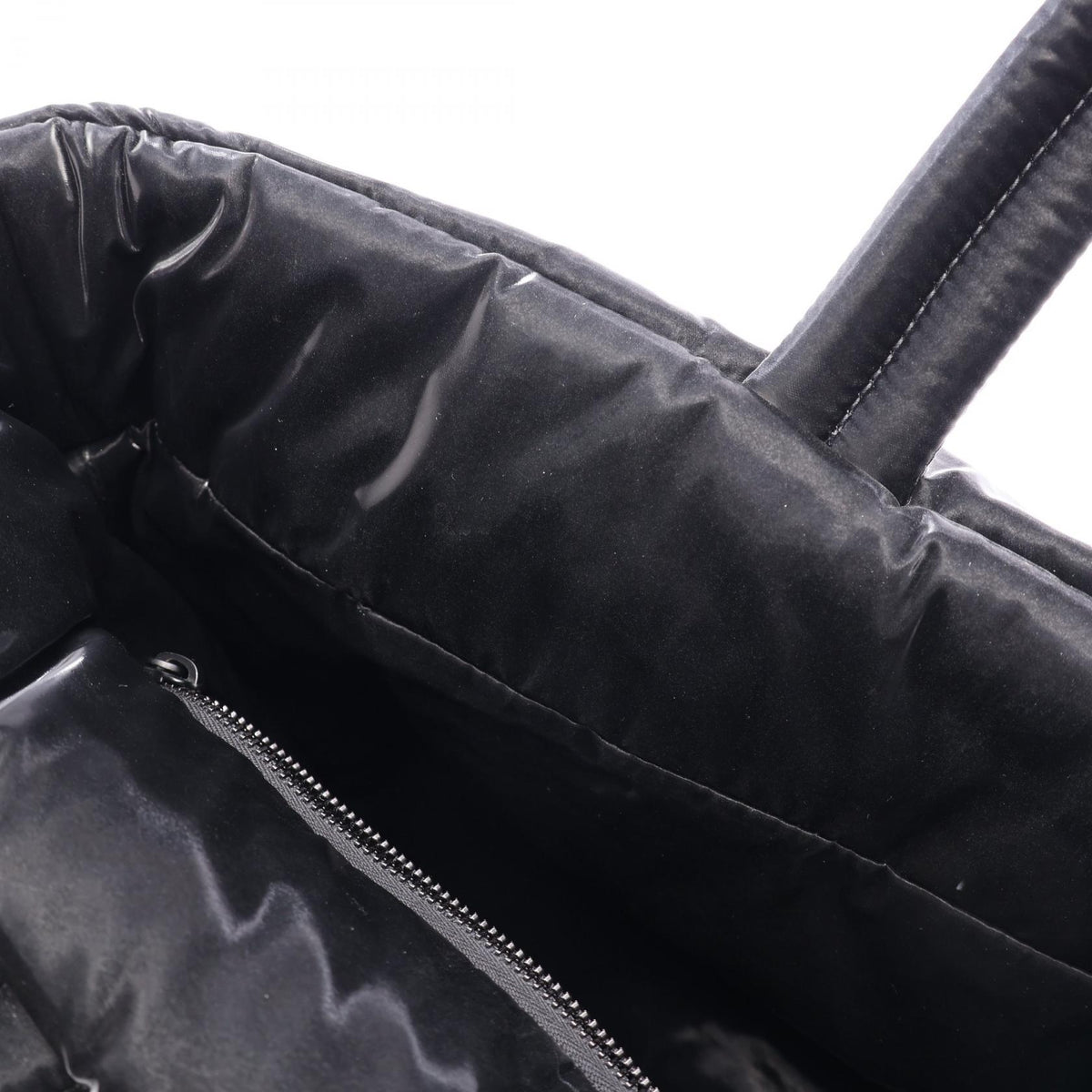 サンローランパリ ワイド パファー トートバッグ ブラック系 バッグ SAINT LAURENT PARIS