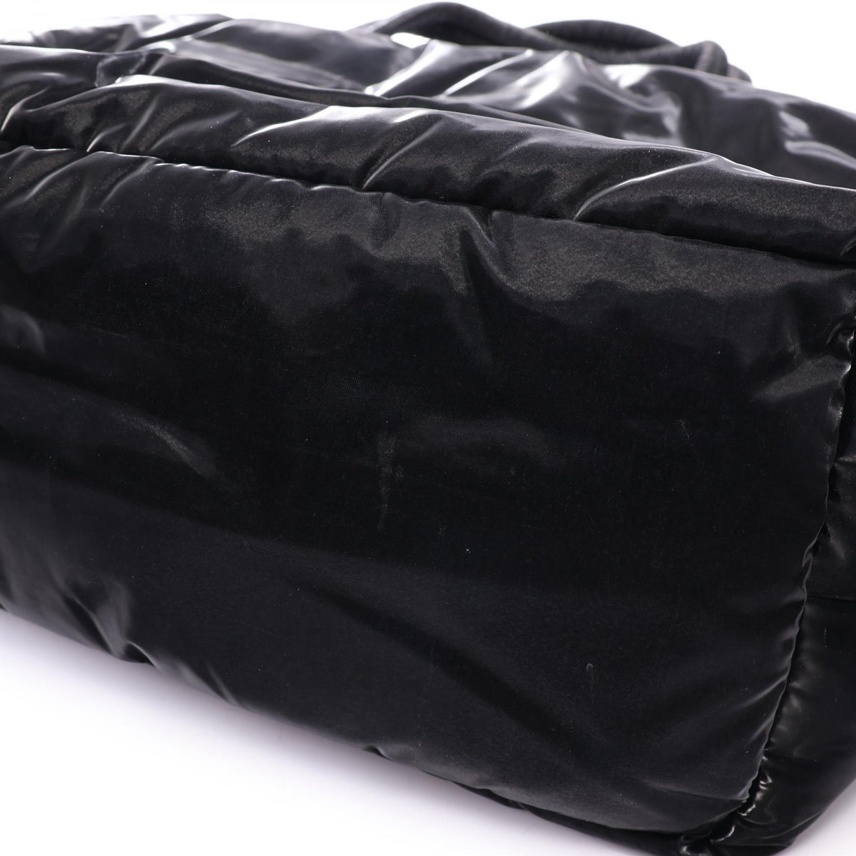 サンローランパリ ワイド パファー トートバッグ ブラック系 バッグ SAINT LAURENT PARIS