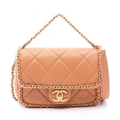 シャネル マトラッセ 2WAY ショルダーバッグ ブラウン系 バッグ CHANEL