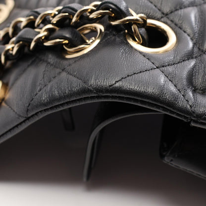 シャネル マトラッセ Wフラップ クルーズコレクション ショルダーバッグ ブラック系 バッグ CHANEL