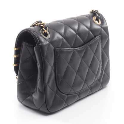 シャネル マトラッセ クリップココ コンビ金具 ショルダーバッグ ブラック系 バッグ CHANEL