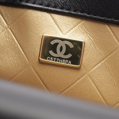 シャネル マトラッセ クリップココ コンビ金具 ショルダーバッグ ブラック系 バッグ CHANEL