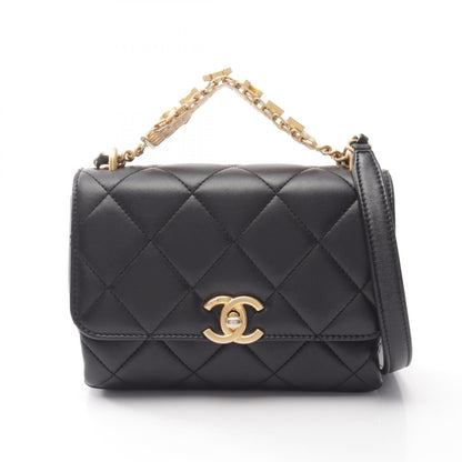 シャネル マトラッセ ミニフラップ 2WAY ショルダーバッグ ブラック系 バッグ CHANEL