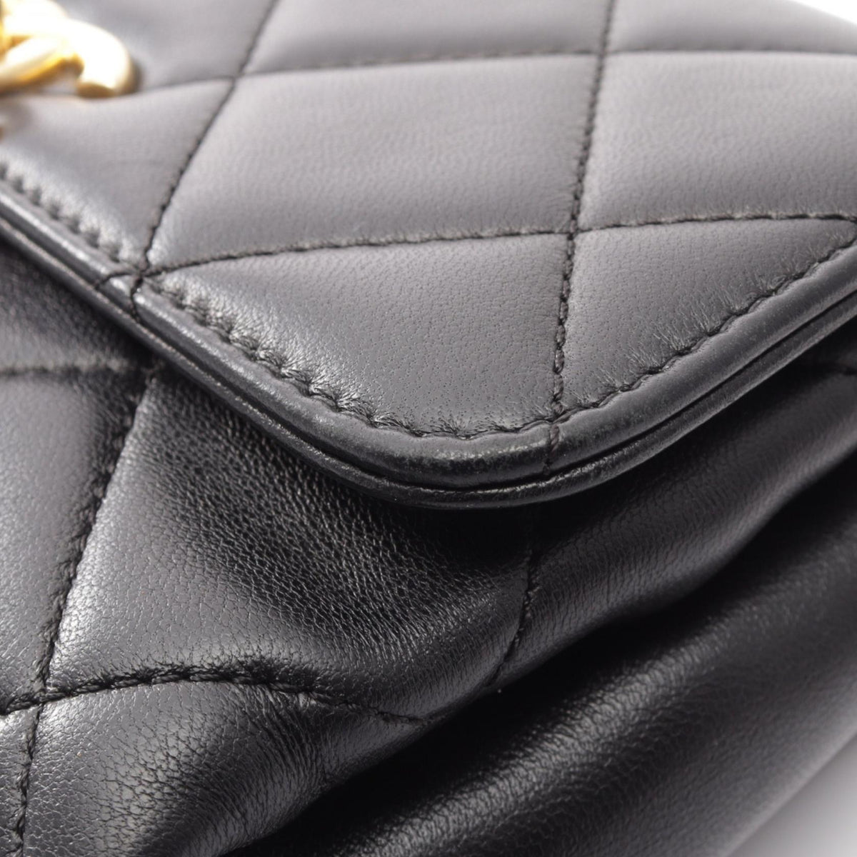 シャネル マトラッセ ミニフラップ 2WAY ショルダーバッグ ブラック系 バッグ CHANEL