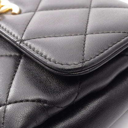 シャネル マトラッセ ミニフラップ 2WAY ショルダーバッグ ブラック系 バッグ CHANEL