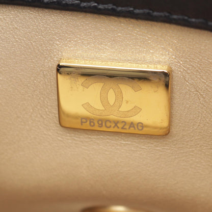 シャネル マトラッセ ミニフラップ 2WAY ショルダーバッグ ブラック系 バッグ CHANEL
