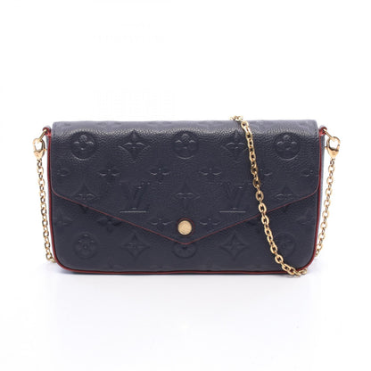 ルイ・ヴィトン ポシェット フェリシー ショルダーバッグ ネイビー系 レッド系 マリーヌルージュ バッグ LOUIS VUITTON