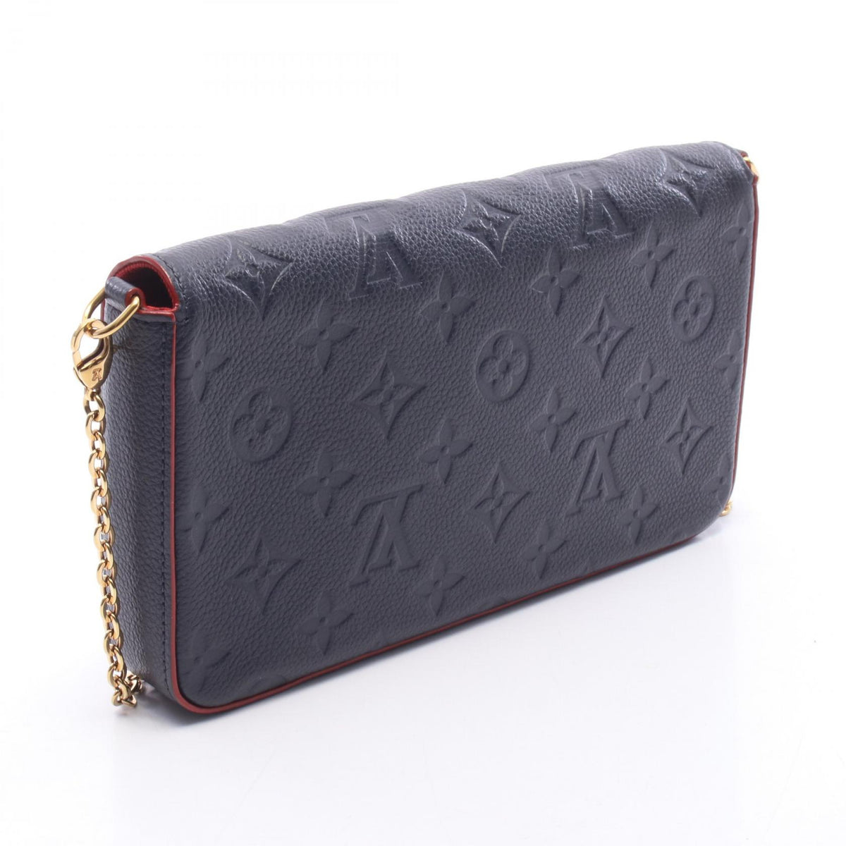 ルイ・ヴィトン ポシェット フェリシー ショルダーバッグ ネイビー系 レッド系 マリーヌルージュ バッグ LOUIS VUITTON