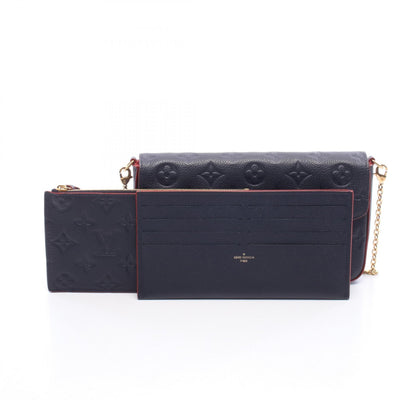 ルイ・ヴィトン ポシェット フェリシー ショルダーバッグ ネイビー系 レッド系 マリーヌルージュ バッグ LOUIS VUITTON