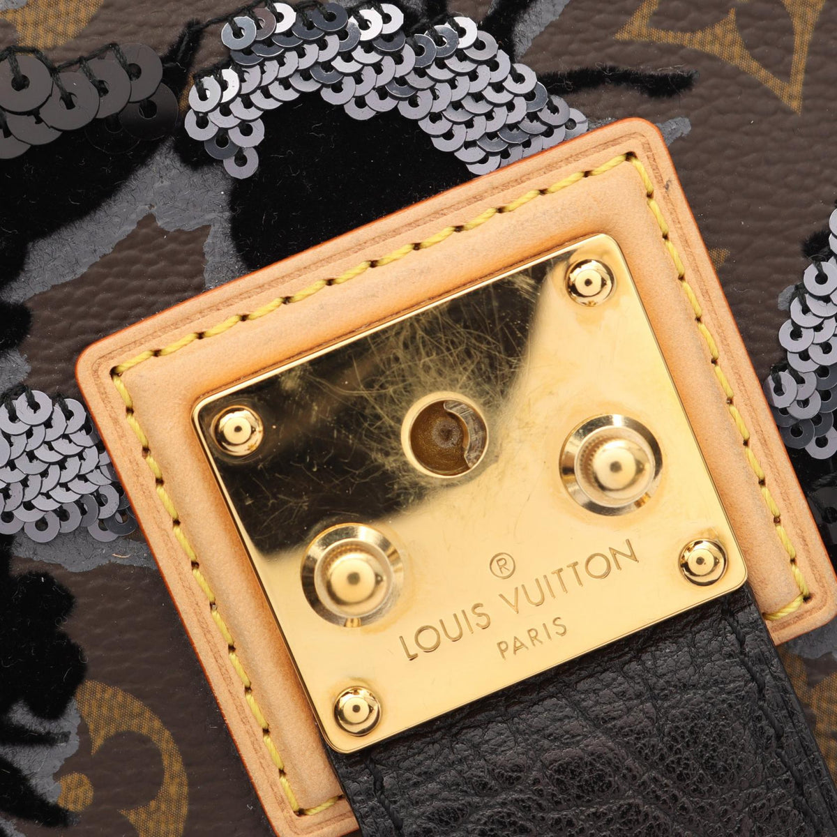 ルイ・ヴィトン フルール ドュジェ カルーゼル ハンドバッグ ブラウン系 ブラック系 グレー系 ノワール バッグ LOUIS VUITTON