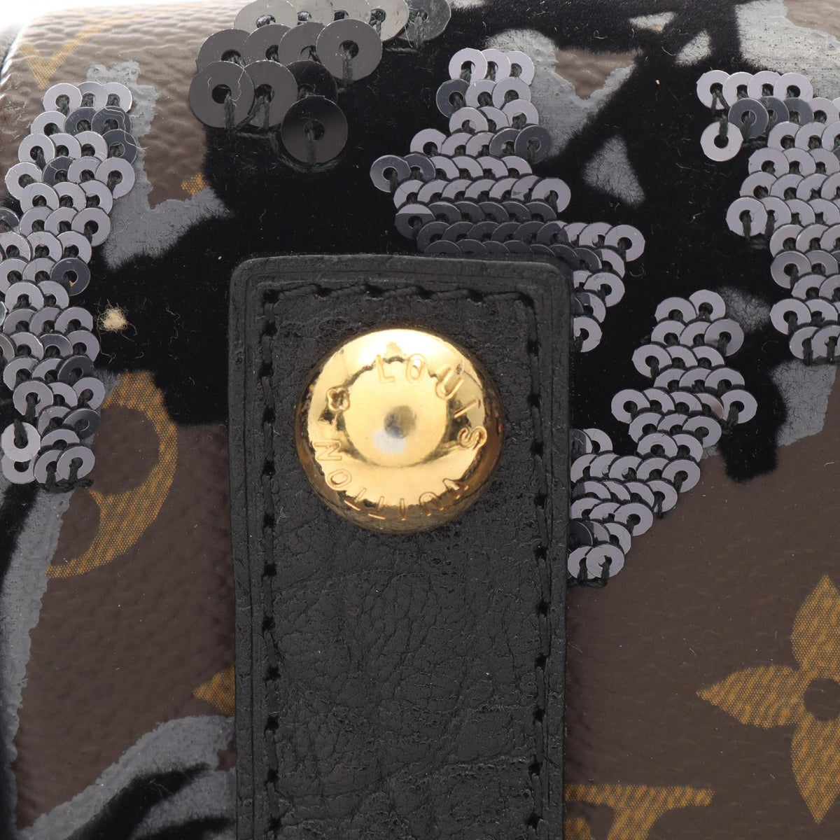 ルイ・ヴィトン フルール ドュジェ カルーゼル ハンドバッグ ブラウン系 ブラック系 グレー系 ノワール バッグ LOUIS VUITTON