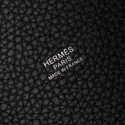 エルメス ピコタンロックMM ハンドバッグ ブラック系 トリヨンクレマンス バッグ HERMES